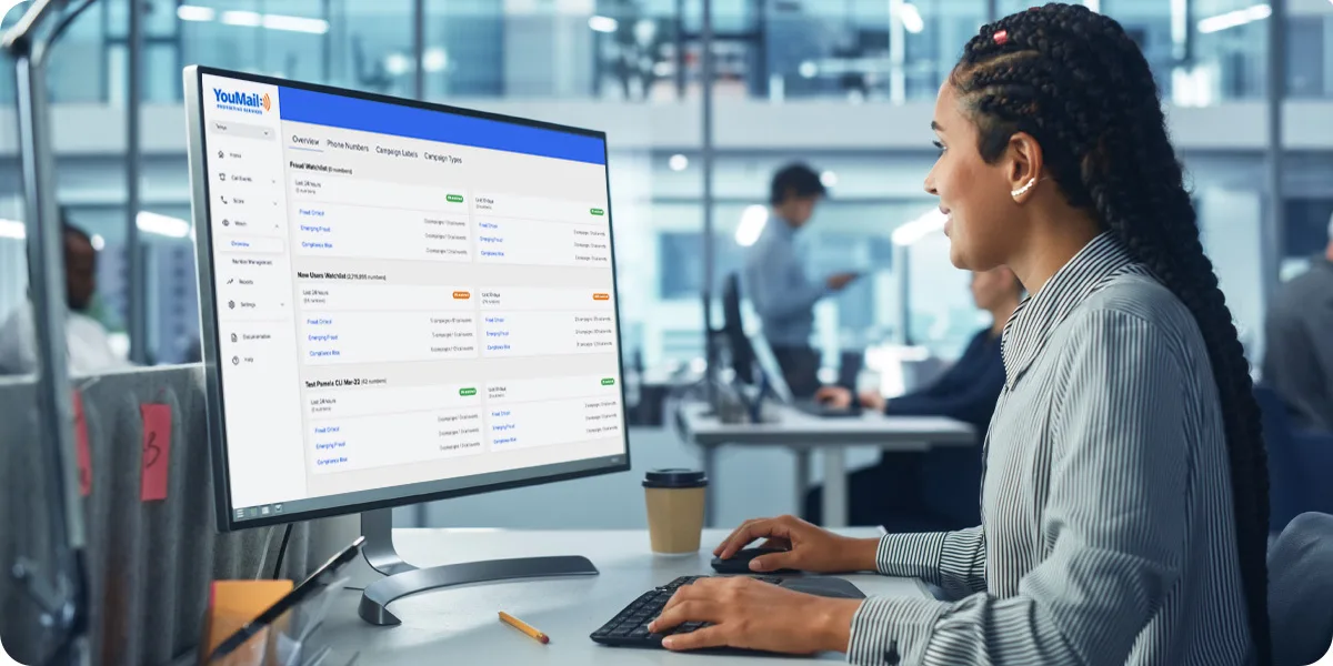 Watch dashboard - monitor phone number reputation