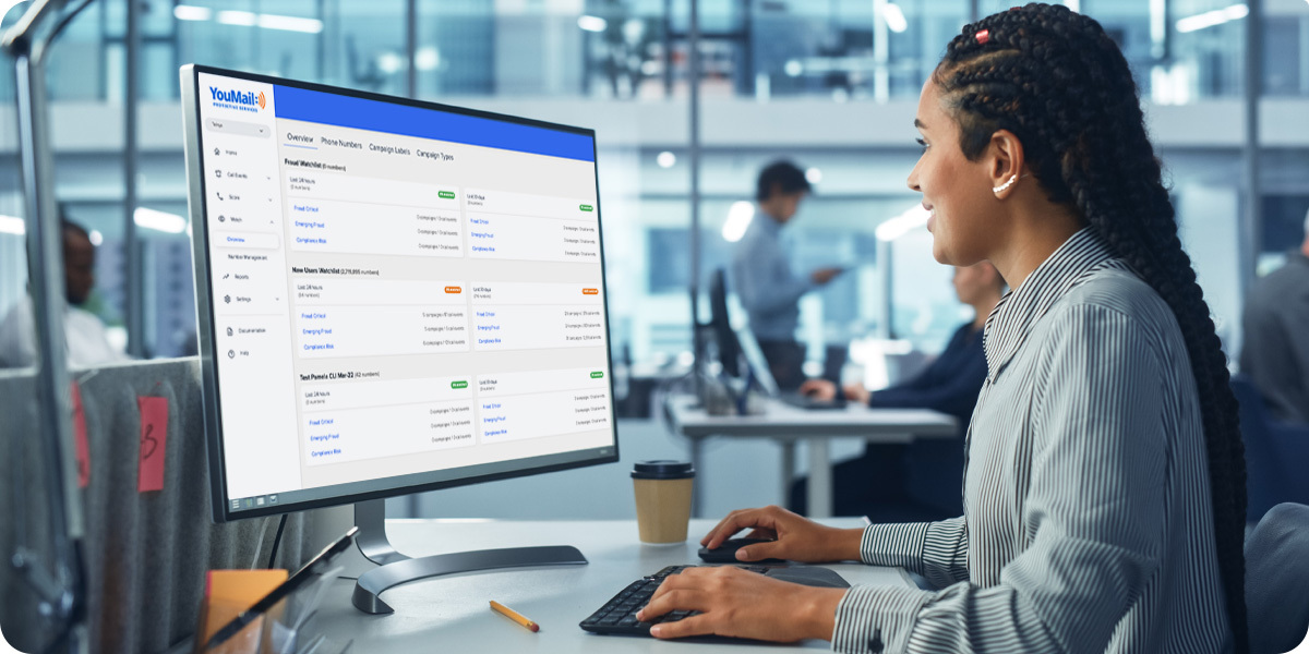 Watch dashboard - monitor phone number reputation